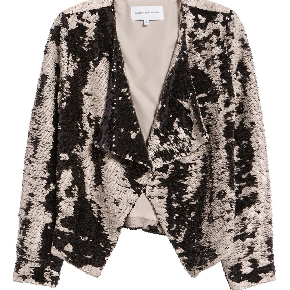 cupcakes & cashmere Sequin Blazer